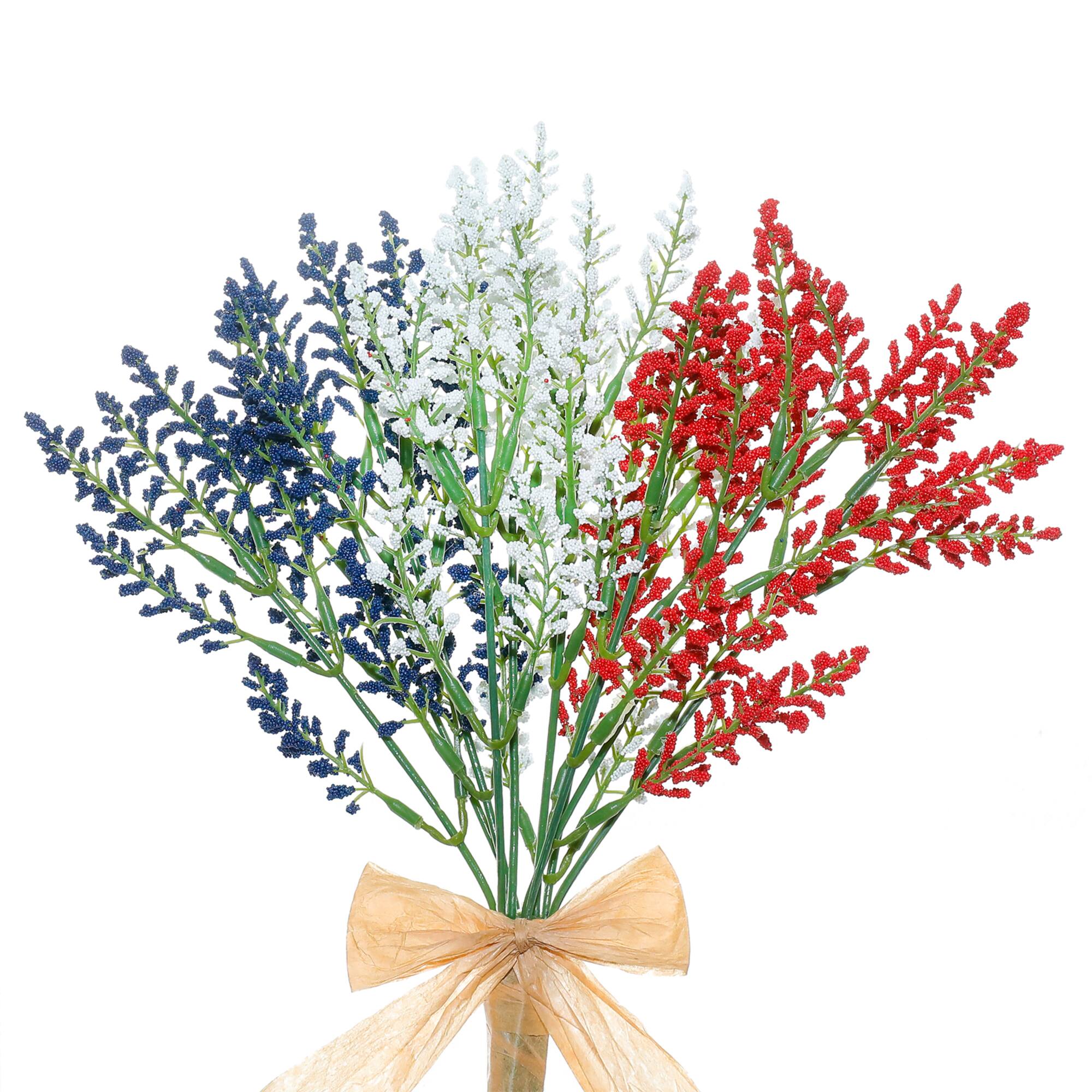13.5" Red, White & Blue Berry Bush by Celebrate It™
